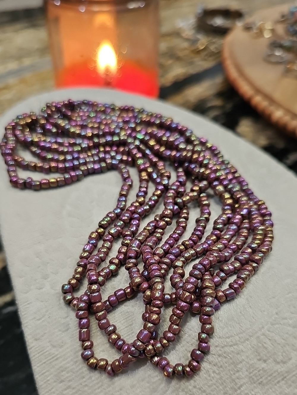 Multi-Strand Purple Crafting Beads